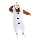 1 x RAW Customer Returns Duledule Relaxo Costume Onesie Women s Jumpsuit Olaf Onesies Animal Men s Pajamas Carnival Halloween Pajamas Adults Olaf-M - RRP €29.99