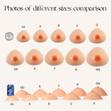 1 x RAW Customer Returns Vollence Triangle C Cup Silicone Breast Forms Silicone Breast Breast Forms Fake Breasts False Breasts Artificial for Mastectomy Prosthesis Transvestites Crossdressers - RRP €42.99