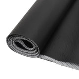 1 x Brand New Gohytal artificial leather sold by the meter 100 x 140cm, waterproof leather fabric grained imitation leather textured leather fabric sold by the meter artificial leather leather cracks upholstery fabric black - RRP €21.99