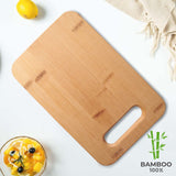 1 x RAW Customer Returns Wooden cutting board with stand 4 pieces . Multifunctional wooden board for the kitchen for cutting and chopping meat, sausage, cheese, bread... Dishwasher-safe cutting board for the kitchen made of bamboo - RRP €18.9