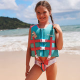 2 x Brand New New Improved Swim Trainer Vest, Swimming Suit Children Swimming Jacket Buoyancy Swimsuit Boys Girls Swimming School Trainer Jacket with Adjustable Strap - RRP €55.46