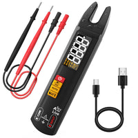 1 x RAW Customer Returns BSIDE U0 Open Current Clamp AC DC Rechargeable Fully Automatic Digital Multimeter Small Mini 6000 Counts with Voltage Tester Non-Contact Smart Measurement for Current Voltage Resistance Continuity - RRP €38.99