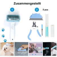 14 x Brand New Dog brush for long hair and short hair, cat brush, cleaning dog comb cat comb, cat brush animal care products for hair removal for pets, large brush combination set blue  - RRP €252.0