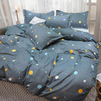 1 x RAW Customer Returns AShanlan Space Bedding 135x200 Children Boys Blue Planets Stars Universe Duvet Cover Universe Children s Bedding Set Reversible Motif Microfiber Boys Bedding with Pillowcase 80x80 cm - RRP €26.99