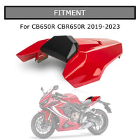 1 x RAW Customer Returns Pillion Passenger Cowl Rear Seat Cover for CB650R CBR650R 2018 2019 2020 2021 2022 2023 PSLER Seat Cap Tail Fairing Motorcycle Accessories Light Red  - RRP €62.99