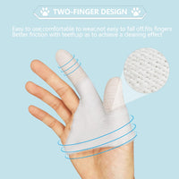 33 x Brand New Dog Toothbrush Finger Cots Reusable 6 Pieces, Dental Care Dog Finger Cot, Finger Toothbrush for Dogs, Pet Toothbrush Made of Knitted Fabric for Dog - RRP €215.82