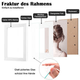 1 x RAW Customer Returns Egofine 20x25cm picture frames white set of 4, robust wooden composite photo frames with real glass for pictures 13x18cm with mat - horizontal or vertical for wall hangings or table decoration - RRP €28.22