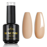 2 x Brand New Aubss Nude Gel Nail Polish, 15ml Wheat Nude Colors UV Nail Polish for UV Nail Lamp Long Lasting Manicure Nail Gel Polish Soak Off Black Gel Nail Polish. - RRP €13.84