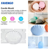 3 x RAW Customer Returns Favengo Shell Candle Mold Handmade Shell Shape Plastic Mold Shell Scented Candle Mold 14.2 8.4 5.5CM for Making Candles Chocolate DIY Ornaments - RRP €35.4