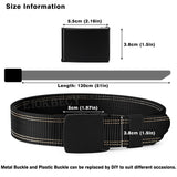 3 x Brand New EIOKBECY Canvas Belt Men, tactical belt with continuously adjustable belt buckle, nylon belt for outdoor, work, military, leisure. belt men work belt - RRP €37.02