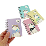 1 x Brand New JZK 4 x Cute Mini Notebooks A7 Diary Ruled Pages Note Books Spiral Bound Notepad Stationery for School Travel Office - RRP €19.2