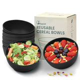 1 x RAW Customer Returns Bugucat Cereal Bowls Set of 8 760ML, Bowl Bowl Shatterproof, Cereal Bowl Made of Plastic Tableware Barbecue Parties and Camping, Soup Bowl Salad Bowl for Cereal Salad Soup - RRP €17.99