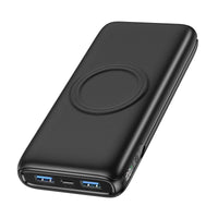 14 x RAW Customer Returns FEELLE Wireless Power Bank 27000mAh 22.5W Quick Charge QC 3.0 PD Portable Charger with LED Display and 4 Outputs External Battery for Smartphone Tablet Etc Black  - RRP €335.86