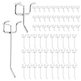 1 x RAW Customer Returns JMIATRY 60 pieces pegboard hooks, pegboard accessory hooks, perforated sheet tool wall hooks, pegboard hooks for tool holder wall, garage, shelf, workshop 5 10 cm  - RRP €15.12