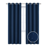 1 x RAW Customer Returns MAXIJIN Waterproof Insulated Window Curtains Soft Dark Curtains for Bedroom 2 Panels Thermal Insulated Curtains with Grommets for Indoor, Living Room W 140x H 240 CM, Beige  - RRP €23.59