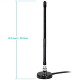 1 x RAW Customer Returns BINGFU CB Antenna 27MHz CB Radio Antenna BNC PL259 Soft Whip Magnetic Base Antenna Compatible with Cobra Midland Uniden Maxon President Portable Handheld CB Radio Cellular Scanner - RRP €29.99