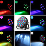 1 x RAW Customer Returns Party light, LED spotlight RGB DJ light party lighting LED Par stage light with DMX interface and remote control, set of 2 - RRP €53.99