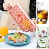 4 x Brand New XM-ZHHY 2 Pieces Round Ice Cube Tray, Reusable Ice Cube Container with Lid, Small Ice Cube Tray Ice Ball Maker, Mini Ice Cube Ball Ice Ball Maker for Whiskey, Cocktail, Drinks, Wine - RRP €55.6