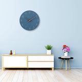 1 x RAW Customer Returns ACCSHINE MDF Wooden Wall Clock Without Ticking Noise Silent Modern 30cm Quartz Large Battery Operated Wall Clock Easy to Read for Room Home Kitchen Bedroom Office School Blue  - RRP €24.99