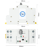 1 x RAW Customer Returns DEWIN Transfer Switch, Automatic Transfer Switch G2R 63A DIN Rail ATS Dual Power Automatic Transfer Switch Electrical Selector Switches 220V Size 2P  - RRP €37.61