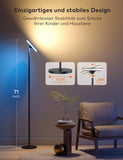 1 x RAW Customer Returns Torkase LED ceiling floodlight, 3700LM super bright modern floor lamp dimmable, 2700K-6500K floor lamp with remote control support touch, 5 color temperatures with memory timer function floor lamp for living room - RRP €80.66