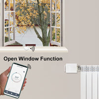 1 x RAW Customer Returns Electronic Smart Radiator Thermostat Set with Zigbee Gateway WiFi Starter Kit Programmable Thermostats WiFi Intelligent Heating Control via Alexa - RRP €53.1