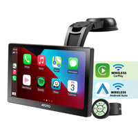 1 x RAW Customer Returns ATOTO P807SD-RM Portable Car Stereo, Wireless CarPlay Android Auto, 7-inch QLED Anti-Glare Touchscreen, WDR Auto Dimming, Remote Control, Bluetooth, GPS Navigation - RRP €161.24