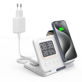 1 x RAW Customer Returns COCIVIVRE 5 in 1 Inductive Charging Station for Apple Watch and iPhone Charger With Temperature Compatible for i Phone 15 15 Pro 15 Pro Max 14 13 12 11 Apple Watch 9 Ultra 2 8 7 SE 6 5 4 AirPods Pro 3 2 - RRP €36.29