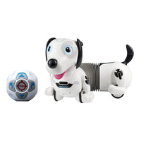 1 x RAW Customer Returns Silverlit YCOO 88586 ROBO DACKEL R by, remote-controlled robot dog, toy dog for children, reacts to movements, fetches his ball, follow me function, 35 cm, white, from 5 years - RRP €35.28