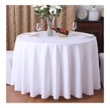 1 x RAW Customer Returns CIEEIN CIEHT Tablecloth Desk Table Cloth Table Linen Coffee Table Kitchen Table Cover Party Wedding Table Cloth Round White 220cm - RRP €31.18