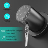 1 x RAW Customer Returns FITNAT Keypad Doorknob, Digital Door Lock with Touch Screen for Keyless Entry, Electronic Door Lock with Spare Keys, Easy to Use, 15 User Passcode - RRP €55.99