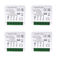 1 x RAW Customer Returns Smart light switch, COLOROCK MINI 4PCS 2-way wifi intelligent, universal DIY module for automation solutions in intelligent home technology, 2.4G wifi, APP control, Alexa Supported - RRP €36.8