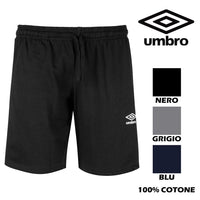 1 x RAW Customer Returns Umbro - Men s Shorts, Sports Shorts in Cotton Ideal for Boxing, Football, Running, Tennis and Gym, Sports Leisure, Cotton Bermudas, Lightweight XL, Black  - RRP €26.2