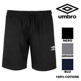 1 x RAW Customer Returns Umbro - Men s Shorts, Sports Shorts in Cotton Ideal for Boxing, Football, Running, Tennis and Gym, Sports Leisure, Cotton Bermudas, Lightweight XL, Black  - RRP €26.2