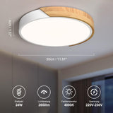 1 x RAW Customer Returns Vikaey ceiling lamp LED, LED ceiling light 30cm, ceiling light living room white, modern lamp for living room bedroom kitchen hallway 4000K - RRP €25.2