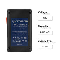 1 x RAW Customer Returns Exmate NI-MH 18V 2500mAh replacement battery for Gardena 8834-20 SmallCut 300 Accu - RRP €36.95