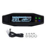 1 x RAW Customer Returns KAOLALI Universal Motorcycle Digital Speedometer Digital Tachometer with LCD Display Carburetor Kilometer Counter with Sensor - RRP €41.51