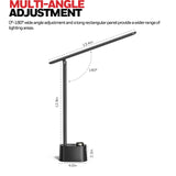 1 x RAW Customer Returns Honeywell Desk Lamp LED Desk Lamp with A C USB Daylight Lamp Desk Daylight with 3 Color Temperatures Dimmable Eye Protection Table Lamp Black HWT-H01 - RRP €49.99