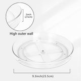 1 x RAW Customer Returns FYY Spice Turntable, 360 Rotating Spice Holder, PET Spice Holder, Storage Holder for Kitchen, Refrigerator, Bedroom, Bathroom, Transparent - RRP €20.4