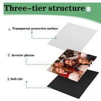 1 x RAW Customer Returns Topspitgo Picture Frame Black 5 Pieces Magnetic Photo Pockets 10 x 15 cm Refrigerator Magnetic Frame Self-Adhesive Photo Gifts Make Your Own Personalized Photo Frame Photo Sleeves for Photos Postcards - RRP €8.98