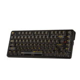 1 x RAW Customer Returns Redragon K649 PRO Gaming Keyboard with Gasket, 3 Modes, 82 Keys, Fully Transparent Hot Swap Mechanical Keyboard with Upgraded Base, Sound Absorbing Foam, Translucent Switch - RRP €70.27