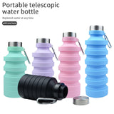 5 x Brand New CMMKCNNK 800ml Foldable Drinking Bottle Children, Drinking Bottle Carbonated Suitable Leak-Proof BPA-Free, Water Bottle for Fitness Gym Yoga Hiking Outdoor - RRP €75.6