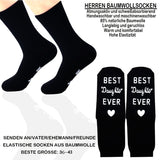 1 x Brand New RSHVSMS Interesting Creative Cotton Socks with The Best Husband Printed on Them, a Funny Gift for Husband and Father, Winter Warm Socks Yahei  - RRP €27.6