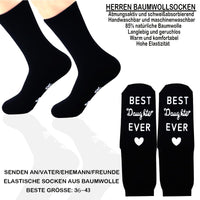 2 x Brand New RSHVSMS Interesting Creative Cotton Socks with The Best Husband Printed on Them, a Funny Gift for Husband and Father, Winter Warm Socks Yahei  - RRP €55.2