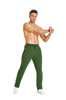 1 x RAW Customer Returns HCSS jogging pants men s training pants men s sweatpants cotton sports pants long slim fit with zip pockets army green-M  - RRP €32.99