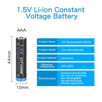 1 x RAW Customer Returns CITYORK AAA battery 1200mWh 4 pieces 1.5V rechargeable lithium batteries with battery box Low self-discharge - RRP €24.58