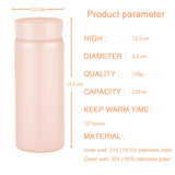 1 x RAW Customer Returns Small Stainless Steel Thermos Bottles - Cute Water Bottle, Vacuum Insulated Bottle for Hot and Cold Drinks BPA Free, Pink, 200ml  - RRP €11.99