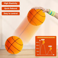 1 x Brand New Silent Basketball,Silent Basketball,Handleshh Silent Basketball,Quiet Indoor Basketball,Uncoated High Density Training Foam Ball,Quiet Basketball Dribbling For Indoor Use - RRP €10.99