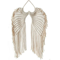 12 x Brand New HPMAISON Macrame Angel Wings Tapestry Handmade Cotton Rope Weaving Bohemian Wall Hanging Decoration Home Balcony Living Room Bedroom Study Office 44 x 68 CM - RRP €108.72