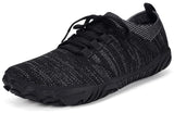 1 x RAW Customer Returns Intini Unisex Knit Barefoot Shoes Wide Toe Shoes Barefoot Sneakers Minimalist Outdoor Trail Running Shoes Entry Level Shoe Toe Box Black-Grey 43 - RRP €60.0